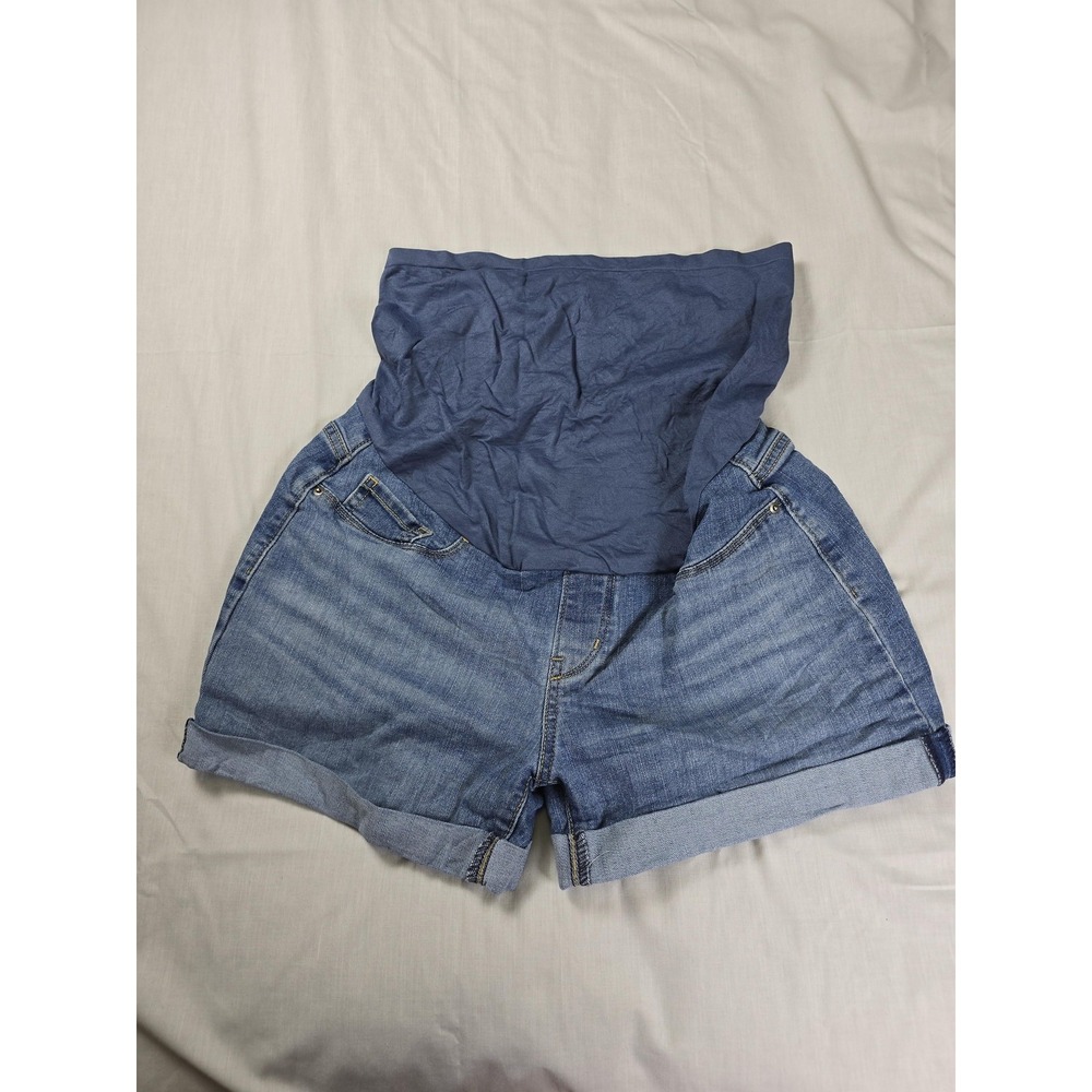 Signature By Levi Strauss & Co Bermuda Shorts Womens Medium Denim Maternity
